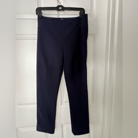 MM Lafleur Blue Structured Stretch Trouser Pants Sz 4 - Picture 10 of 13